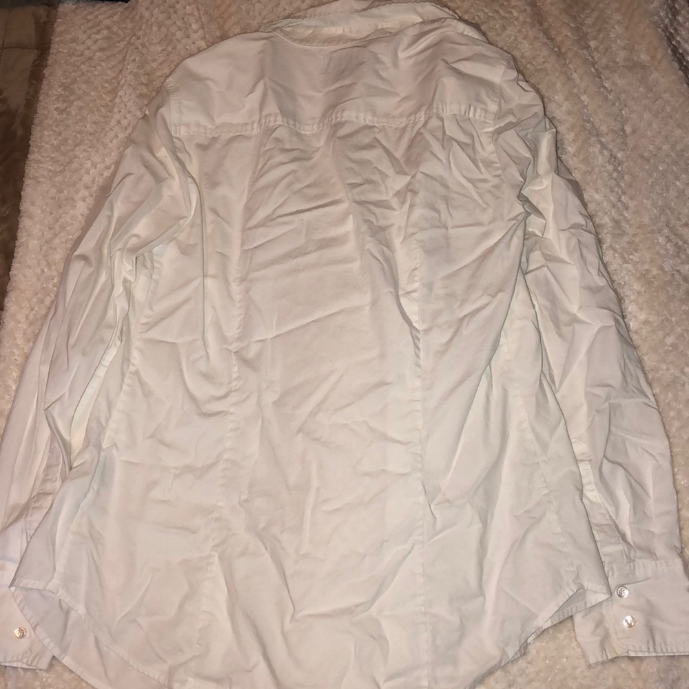 white collared jcrew button down - Picture 3 of 3